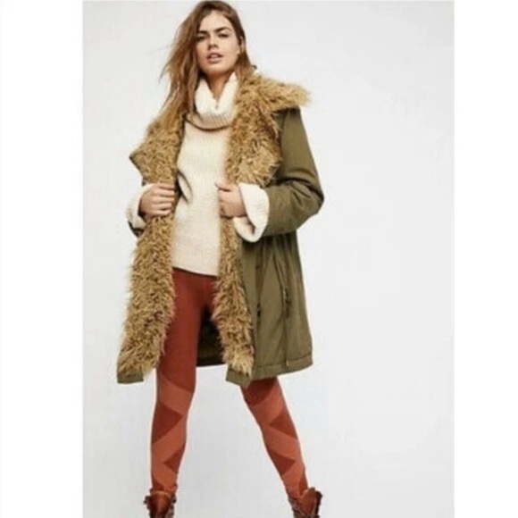 Free People Jackets & Blazers - Free People Fur Lined Extreme Moto Parka sz Extra Small